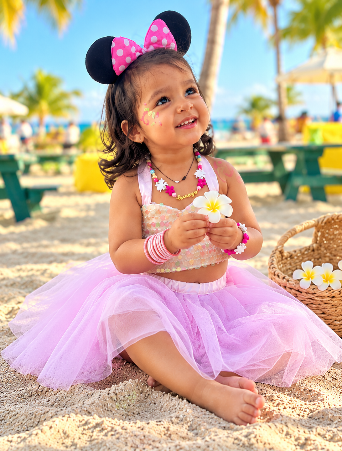 Girls Pastel Sequin Tutu Skirt Top Set | Sparkle Partywear Outfit – Hovea