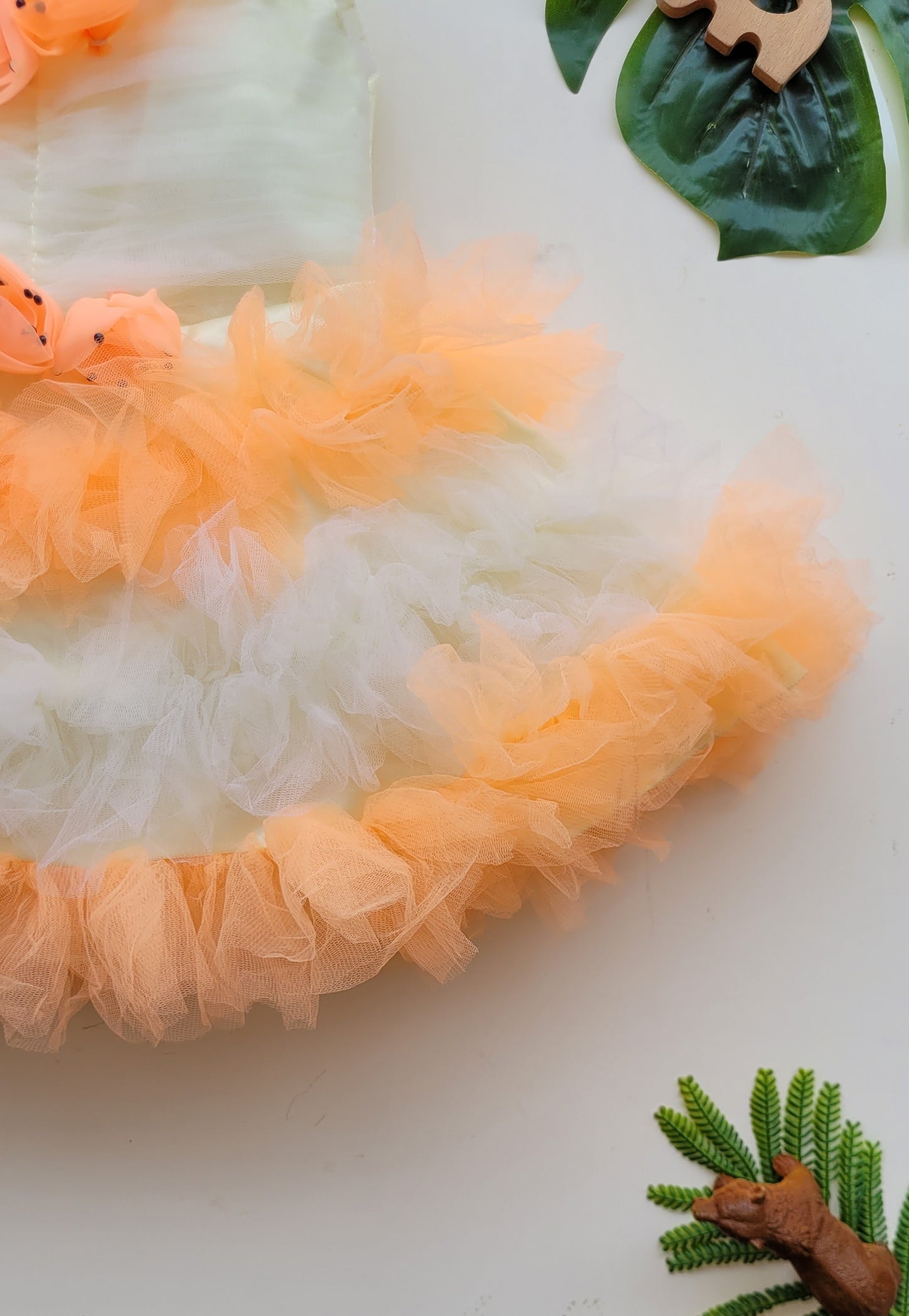 babyNjungle Partywear frills Multicolour Net frock for girls