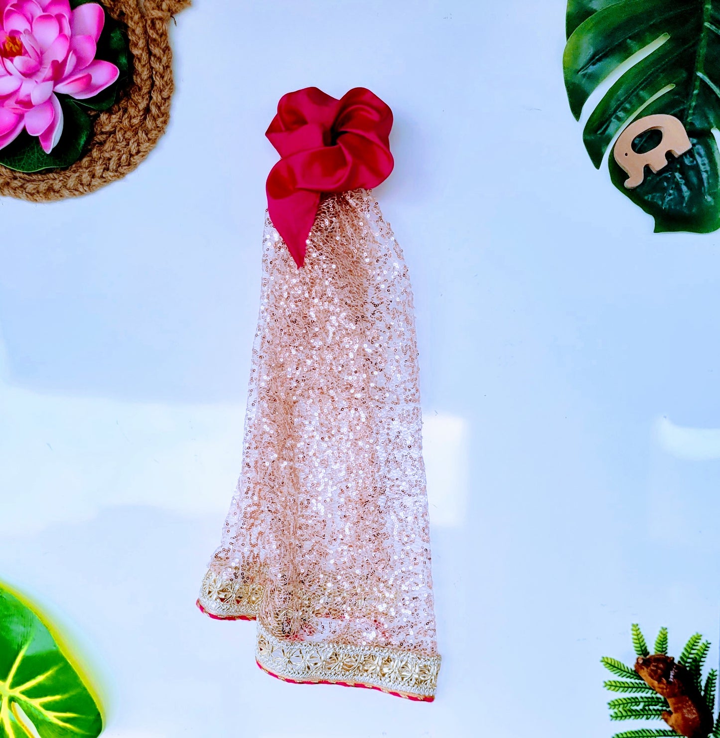 Babynjungle georgette  partywear sharara kurta set for girls