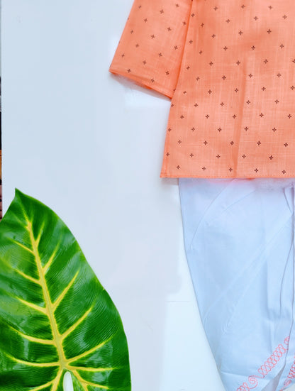 Babynjungle kids Cotton Printed Dhoti kurta set for boys