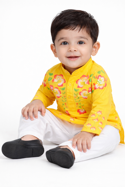 hand painted kurta for boys