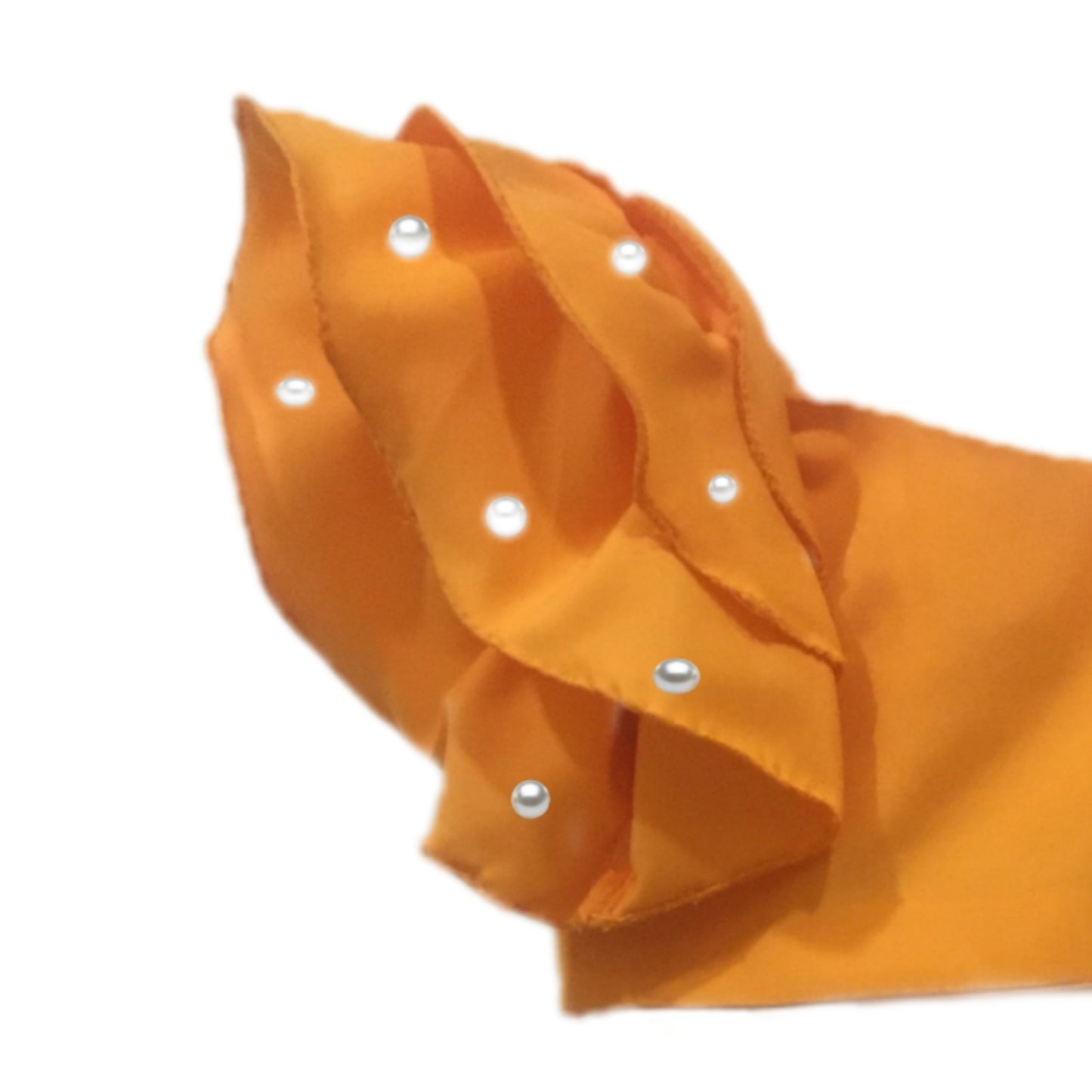 Babynjungle Ethnic Partywear 100% Cotton orange Lehengha Top set for girls