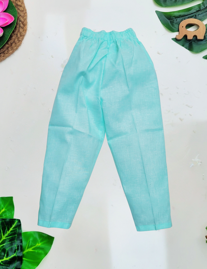Babynjungle 100% Cotton Kids Ethnic Wear Pathani kurta set for Boys