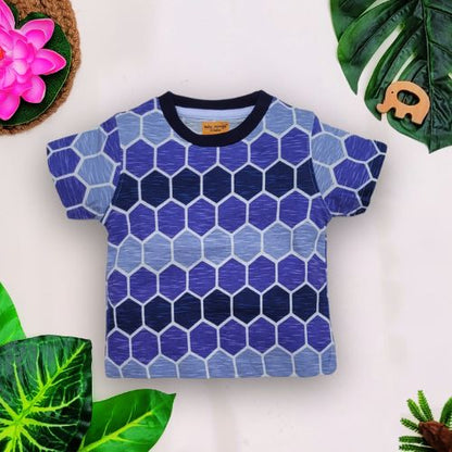 Babynjungle Multicolour Pack of 5 Kids 100% Cotton Tshirt for Boys
