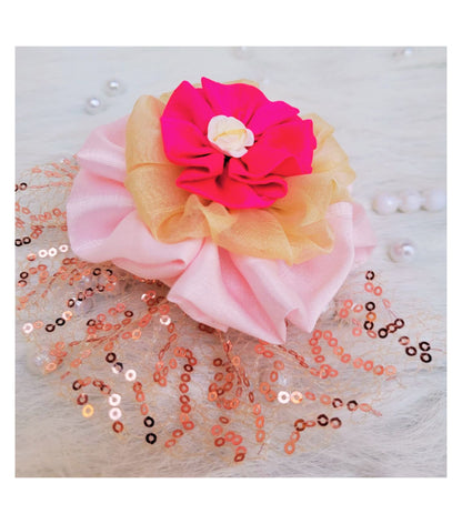 Babynjungle Girls Hair Accessories pink sparkle Net hair Clip
